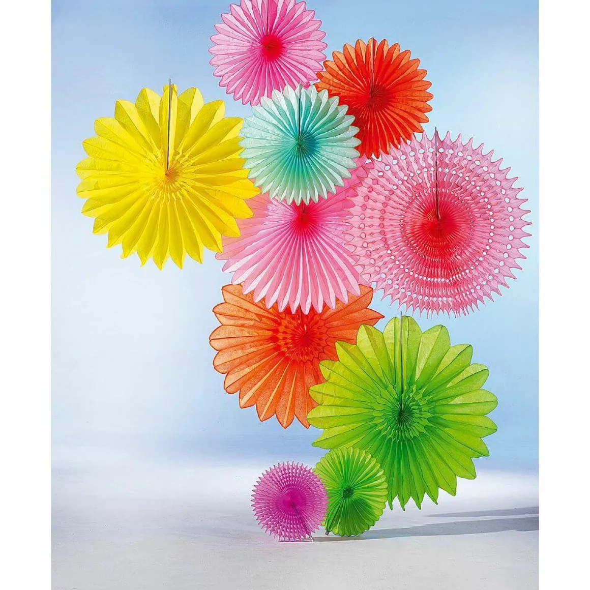 Abanicos Decorativos Fucsia Claro Ø 68 Cm