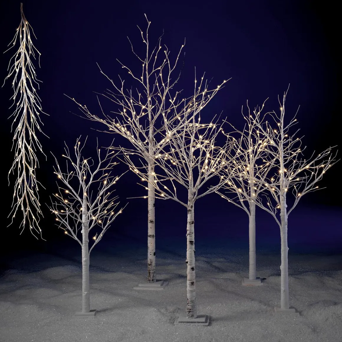 Abedul Con LED, 160 Cm