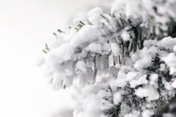 Abeto Artificial, Estrecho, Cubierto De Nieve 150 Cm