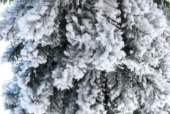 Abeto Artificial, Estrecho, Cubierto De Nieve 180 Cm