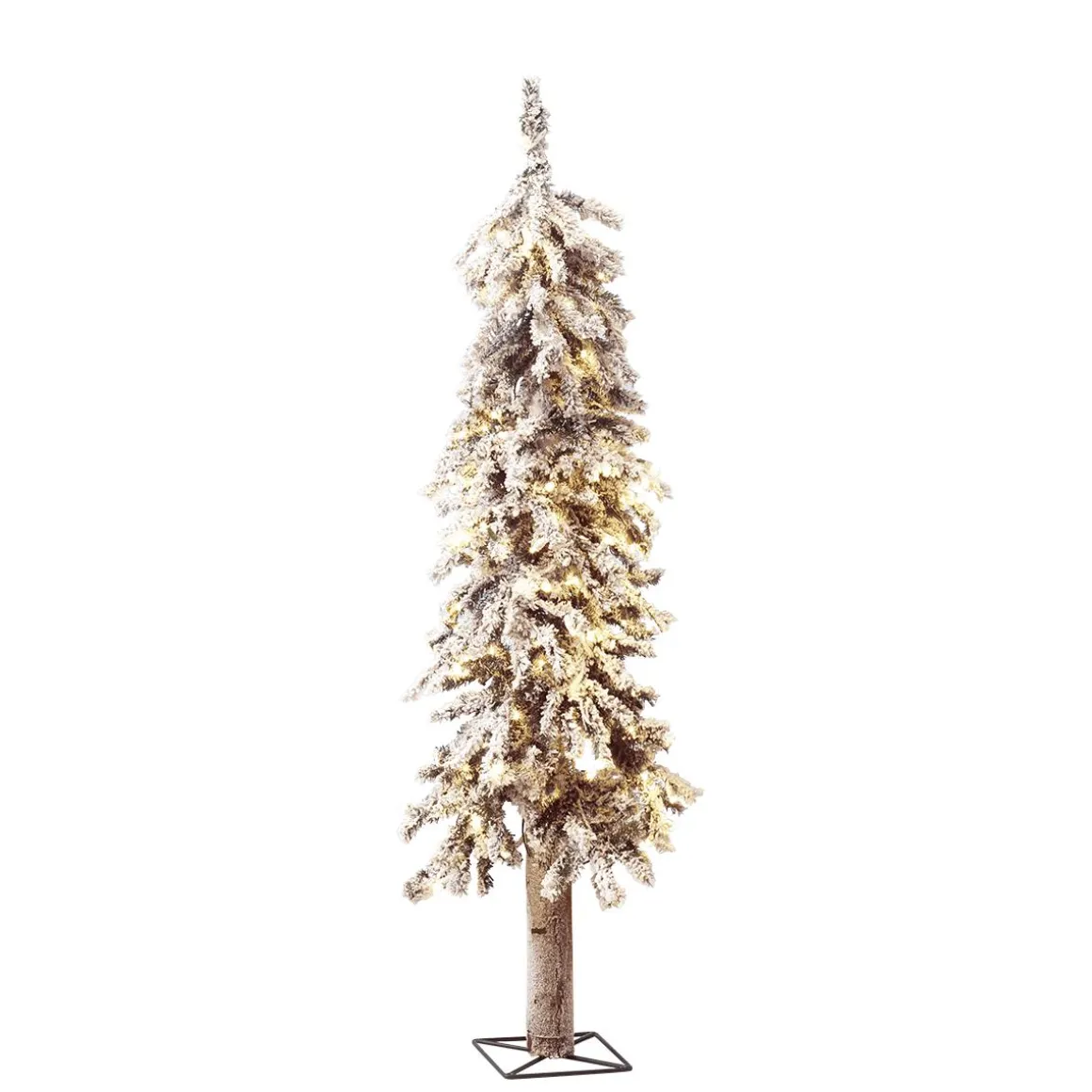 Abeto Artificial Nevado Con LED 90 Cm