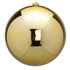 Adorno Navideño De Plástico 25 Cm Ø, Dorado