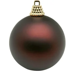 Adorno Navideño Marrón Mate, 6cm-24 Piezas