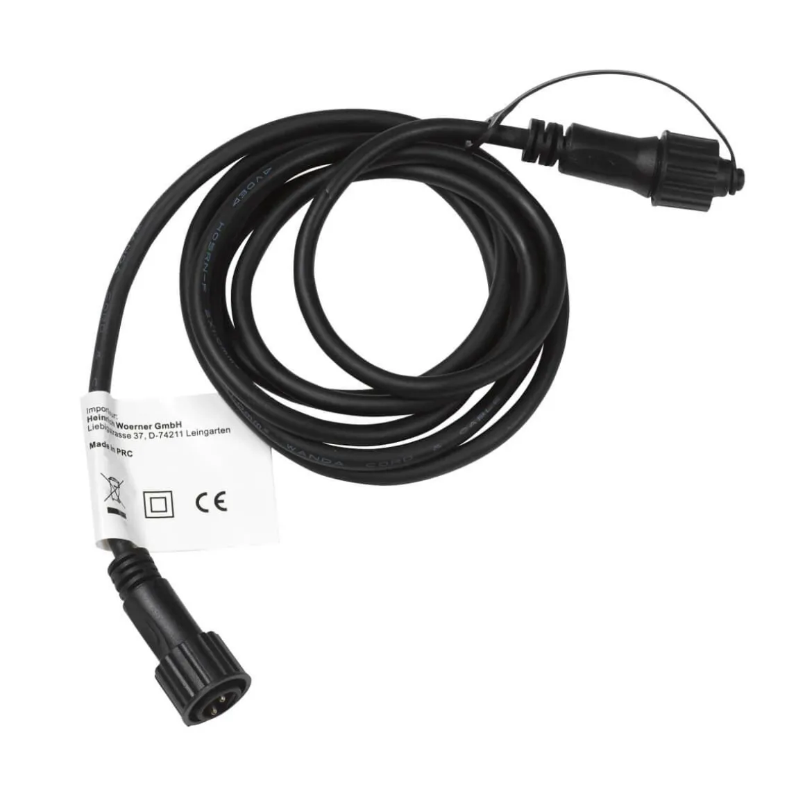 Alargador Para LED Profi System, 2 M, Negro