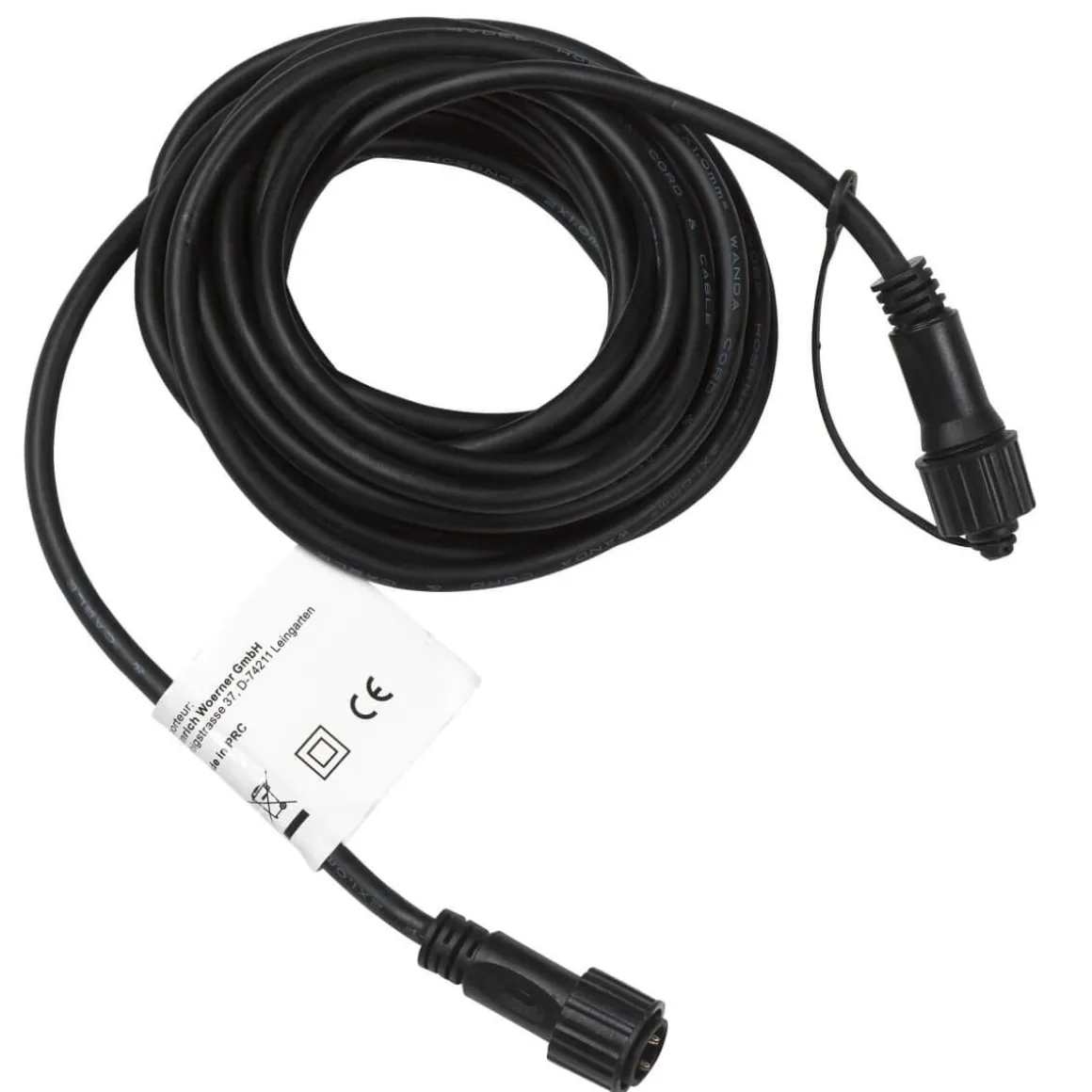 Alargador Para LED Profi System, 5 M, Negro