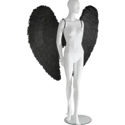 Alas De ángel Negras Con Plumas, Longitud 120 Cm
