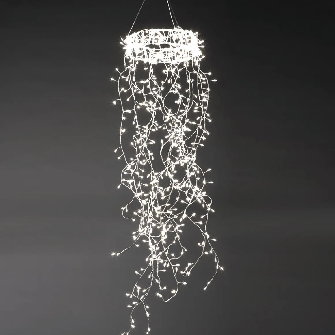 Anillo De Luces De Alambre "Fuegos Artificiales", Longitud 60 Cm, Ø 20 Cm