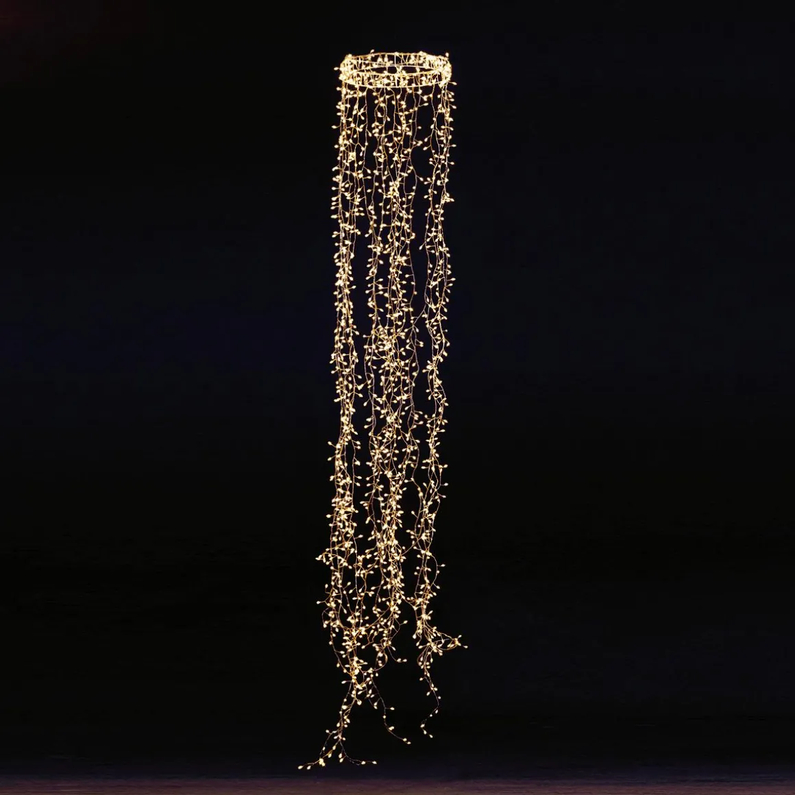 Anillo De Luces De Alambre "Fuegos Artificiales", Longitud 185 Cm, Ø 30 Cm