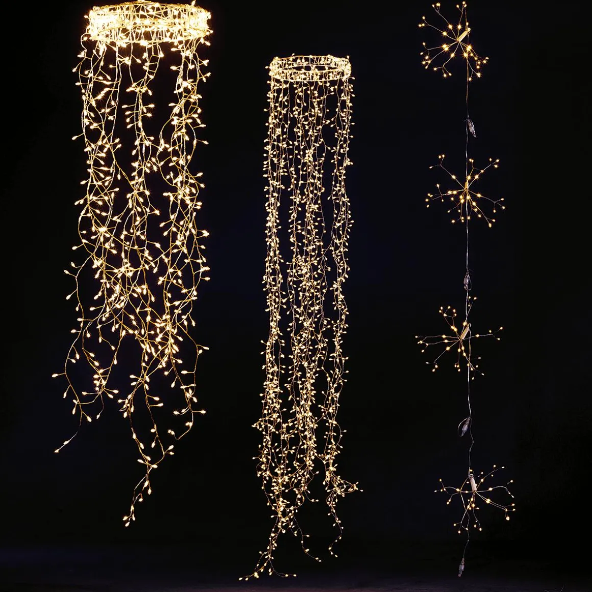 Anillo De Luces De Alambre "Fuegos Artificiales", Longitud 185 Cm, Ø 30 Cm