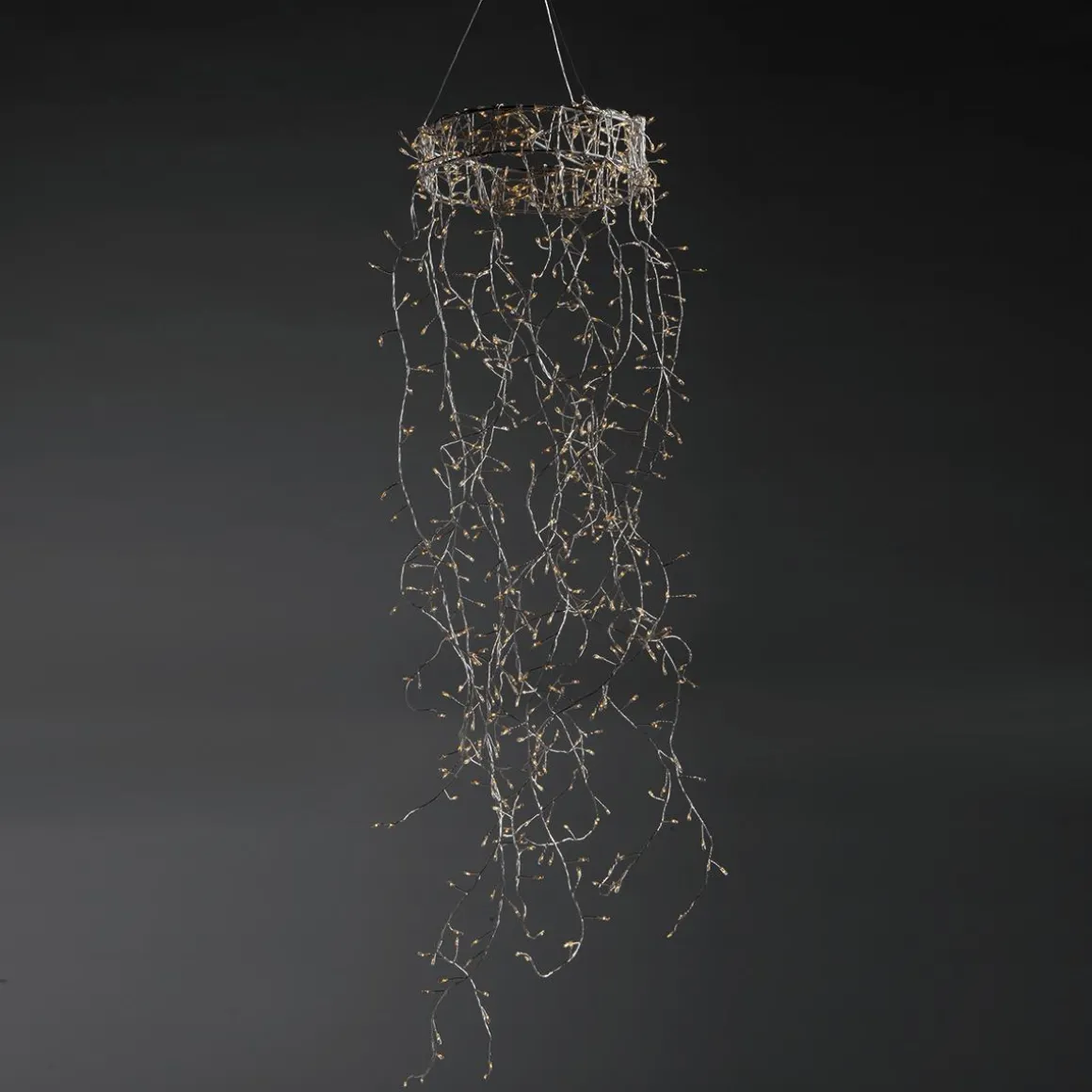 Anillo De Luces De Alambre "Fuegos Artificiales", Longitud 185 Cm, Ø 30 Cm