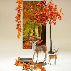 Animal Decorativo De Ciervo Con Cornamenta 83 X 40 X 90 Cm (largo X Ancho X Alto)