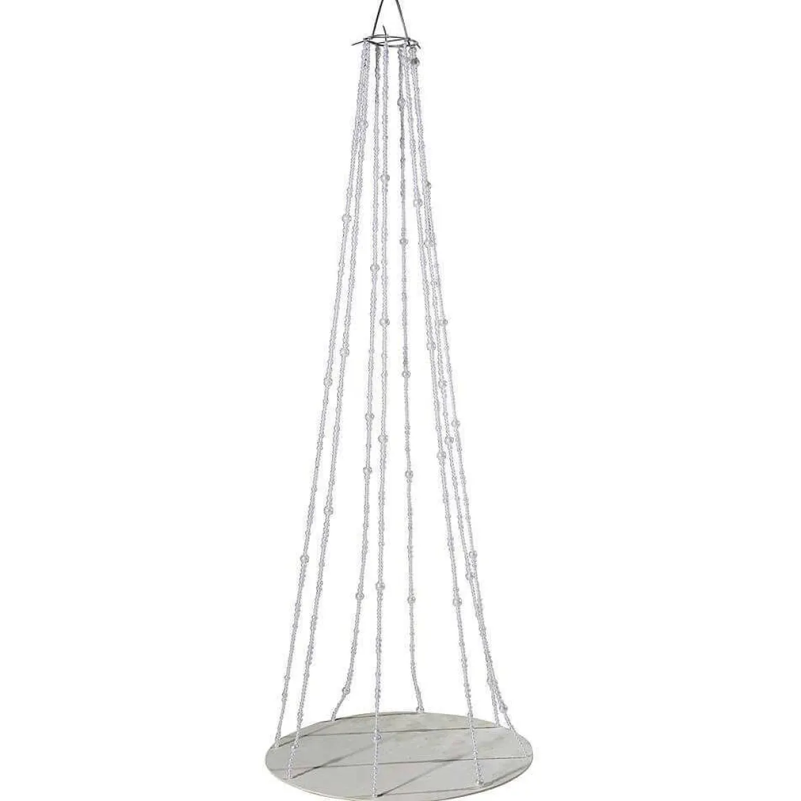 Bandeja Colgante Con Cadenas De Perlas, Ø 60 Cm, Longitud 170 Cm
