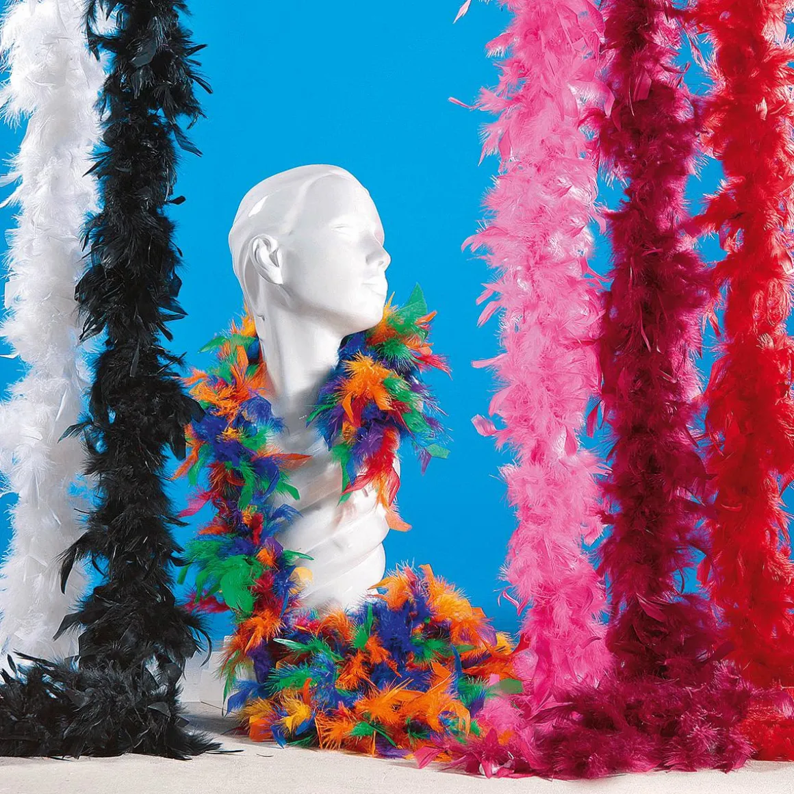 Boa De Plumas, Negra, 180 Cm