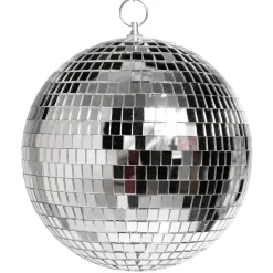 Bola De Discoteca Plateada, Ø 20 Cm