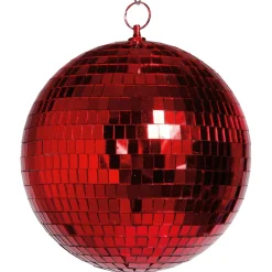Bola De Discoteca Roja, Ø 40 Cm