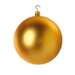 Bola De Navidad XXL Oro Mate, 30 Cm