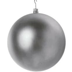 Bola De Navidad XXL Plata Mate, 50 Cm