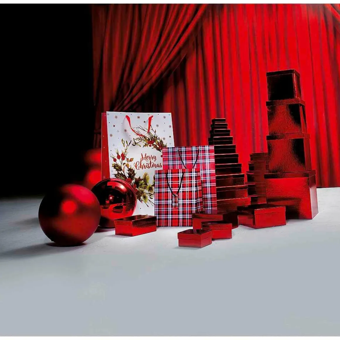 Bola De Navidad XXL Roja Brillante, 30 Cm