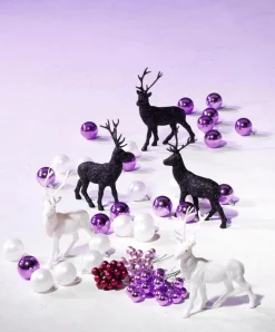 Bolas De Navidad Brillantes 6 Cm Color Lila