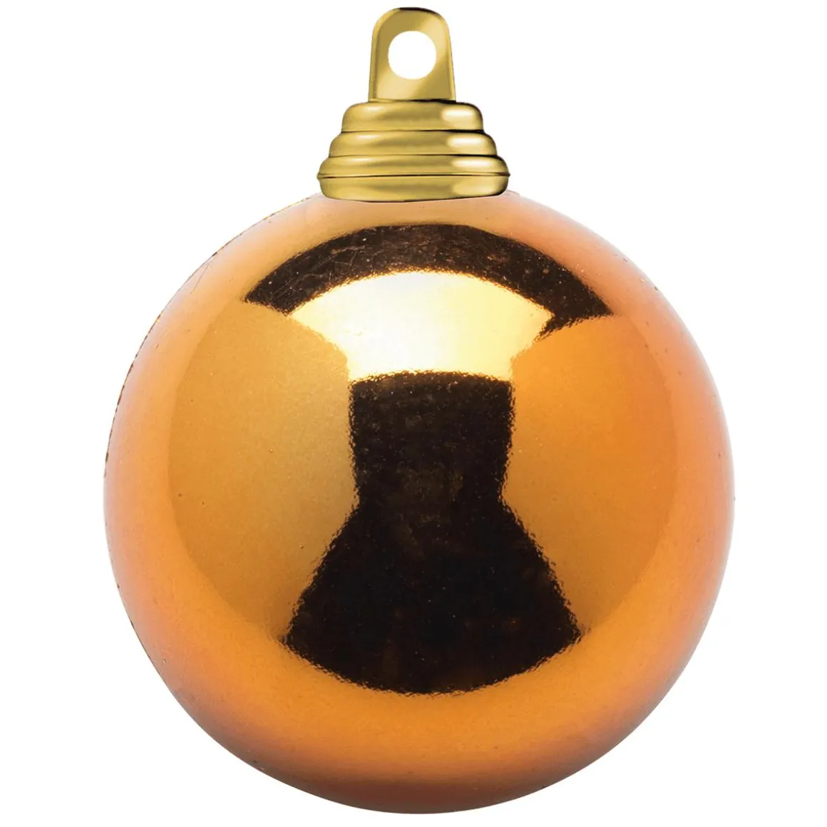 Bolas De Navidad De Cobre, Brillantes, De Plástico Ignífugo, 6 Cm Ø - 24 Piezas