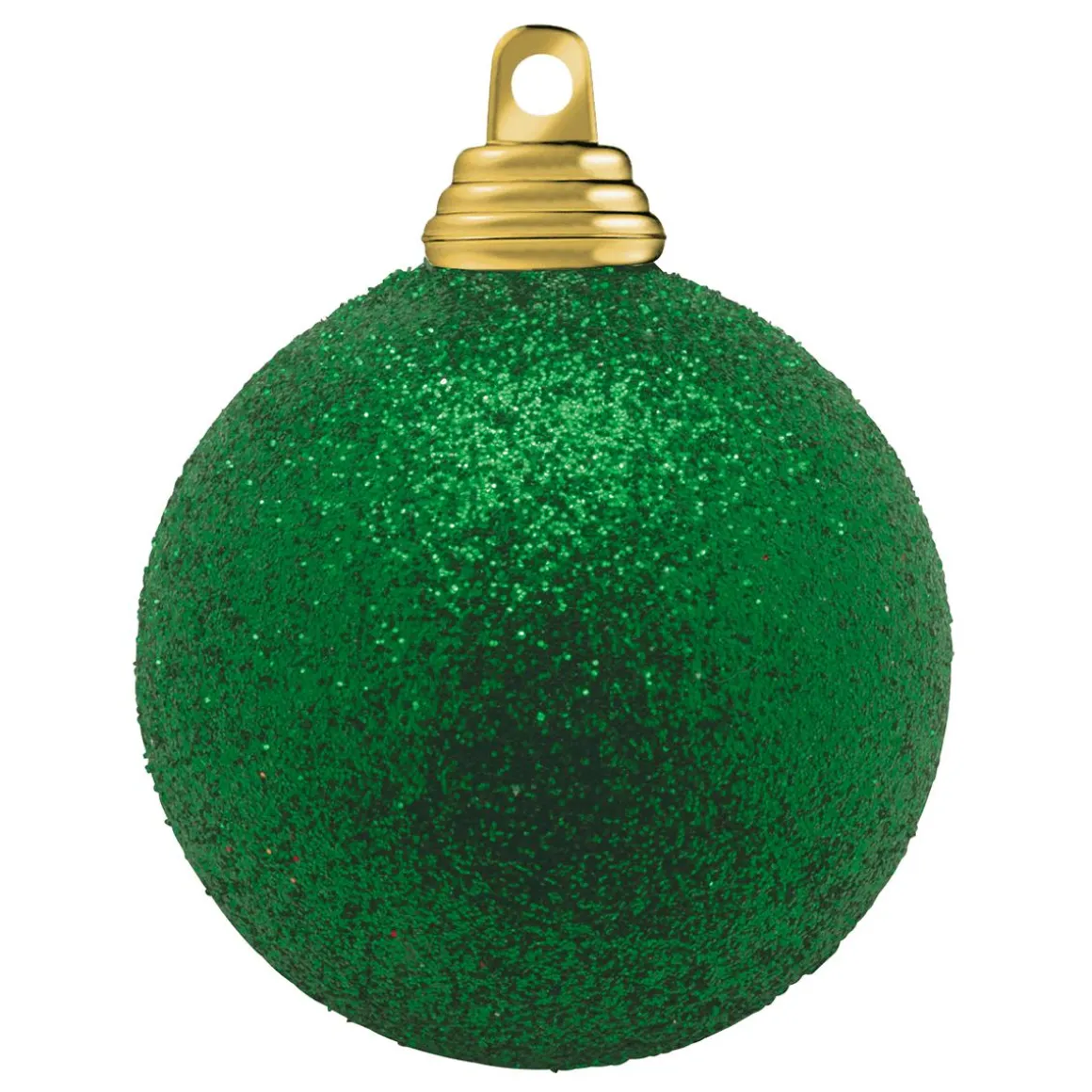Bolas De Navidad De Plástico Con Purpurina En Verde