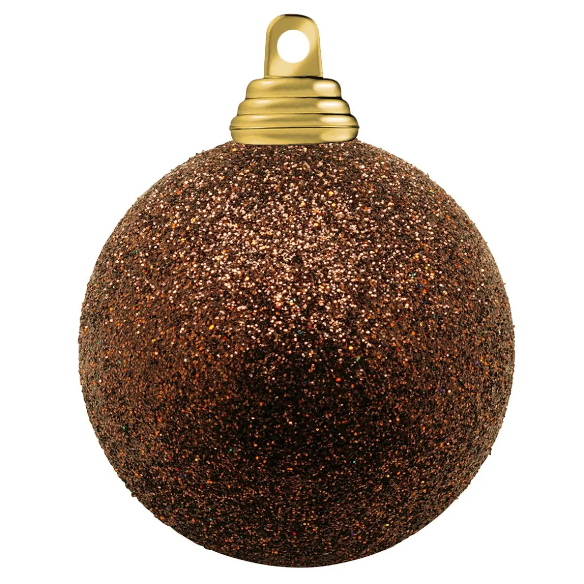 Bolas De Navidad De Plástico Con Purpurina En Color Moca