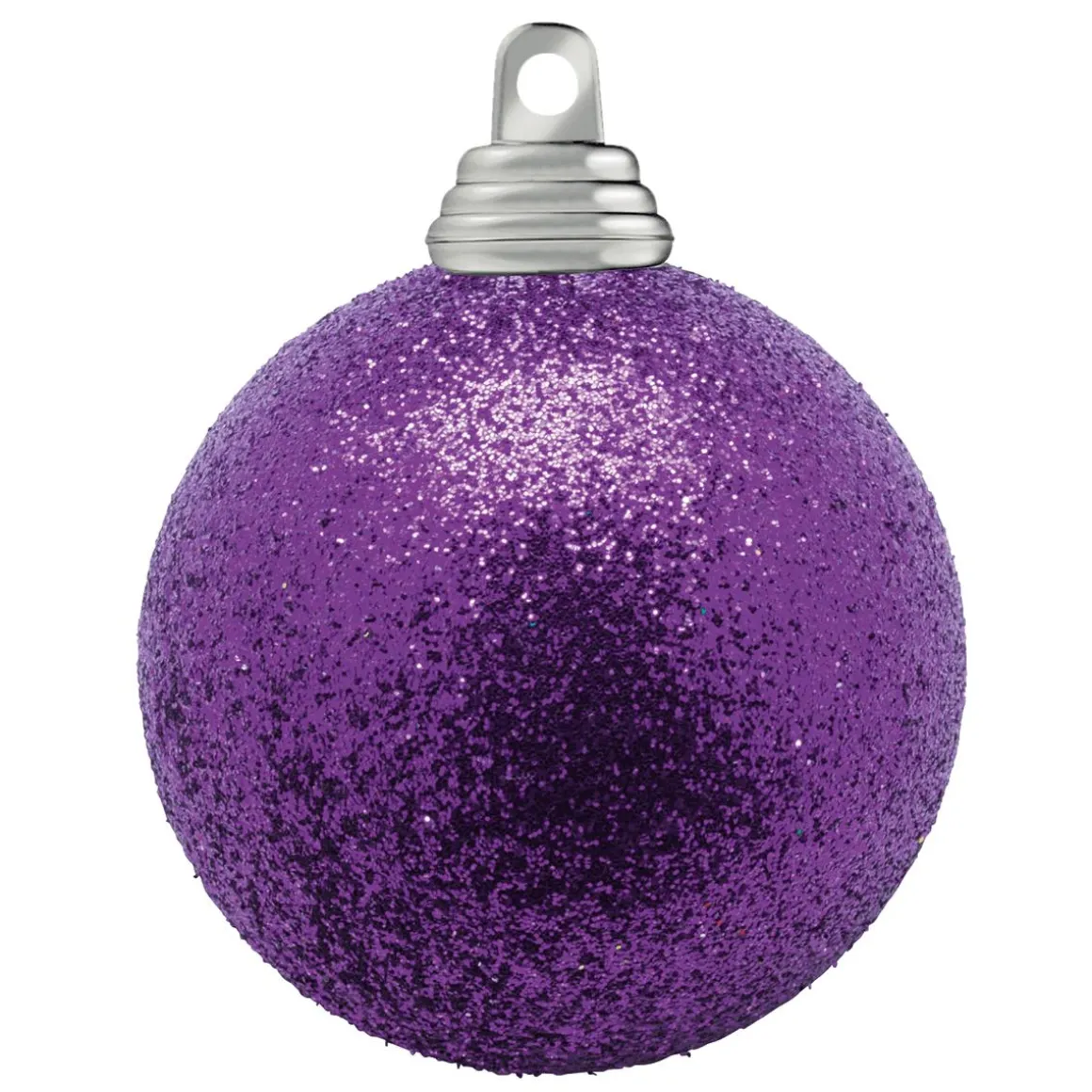 Bolas De Navidad De Plástico Con Purpurina, 6 Cm Ø - 6 Piezas