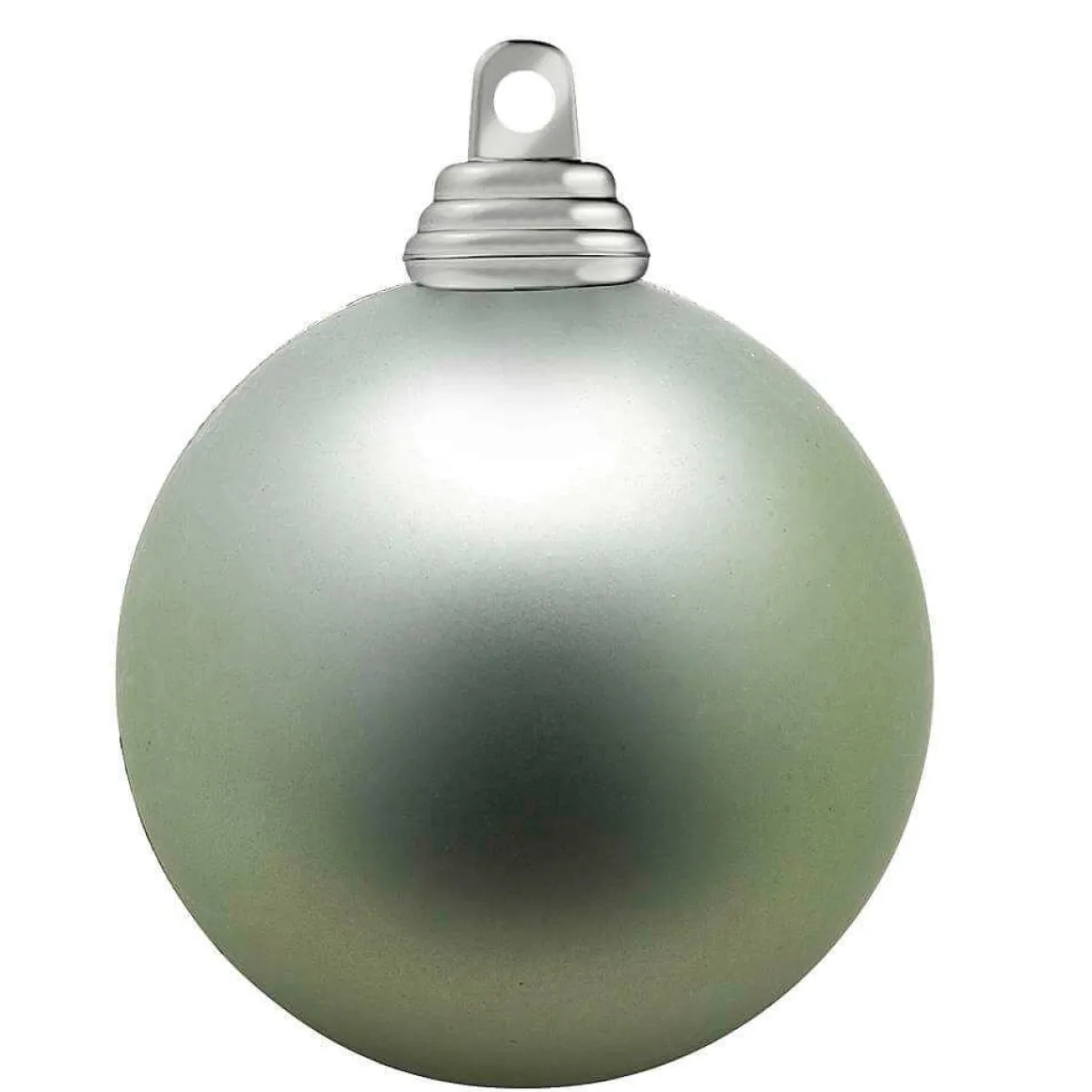Bolas De Navidad De Plástico Verde Salvia Mate, 6 Cm Ø - 24 Piezas