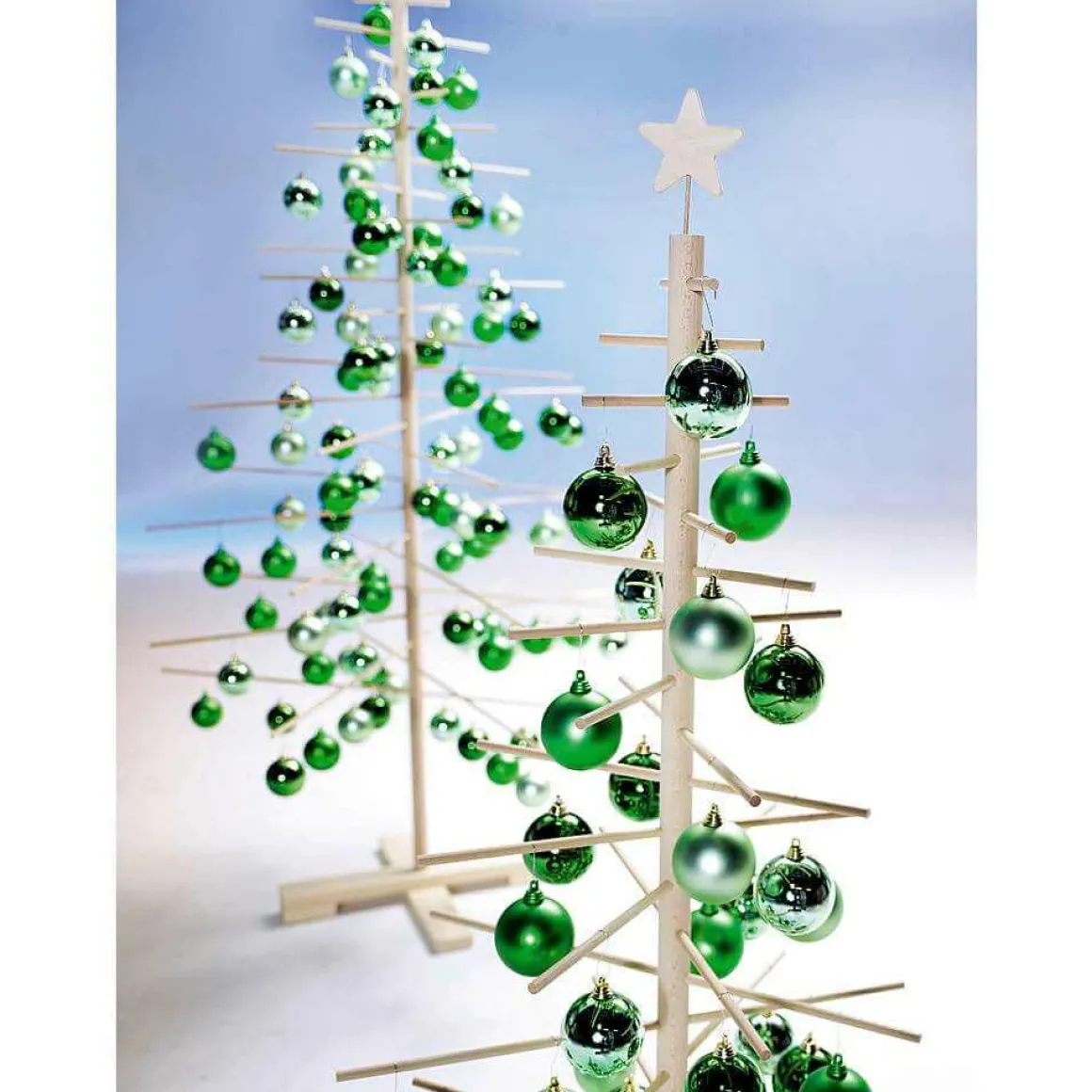 Bolas De Navidad De Plástico Verde Salvia Mate, 6 Cm Ø - 24 Piezas