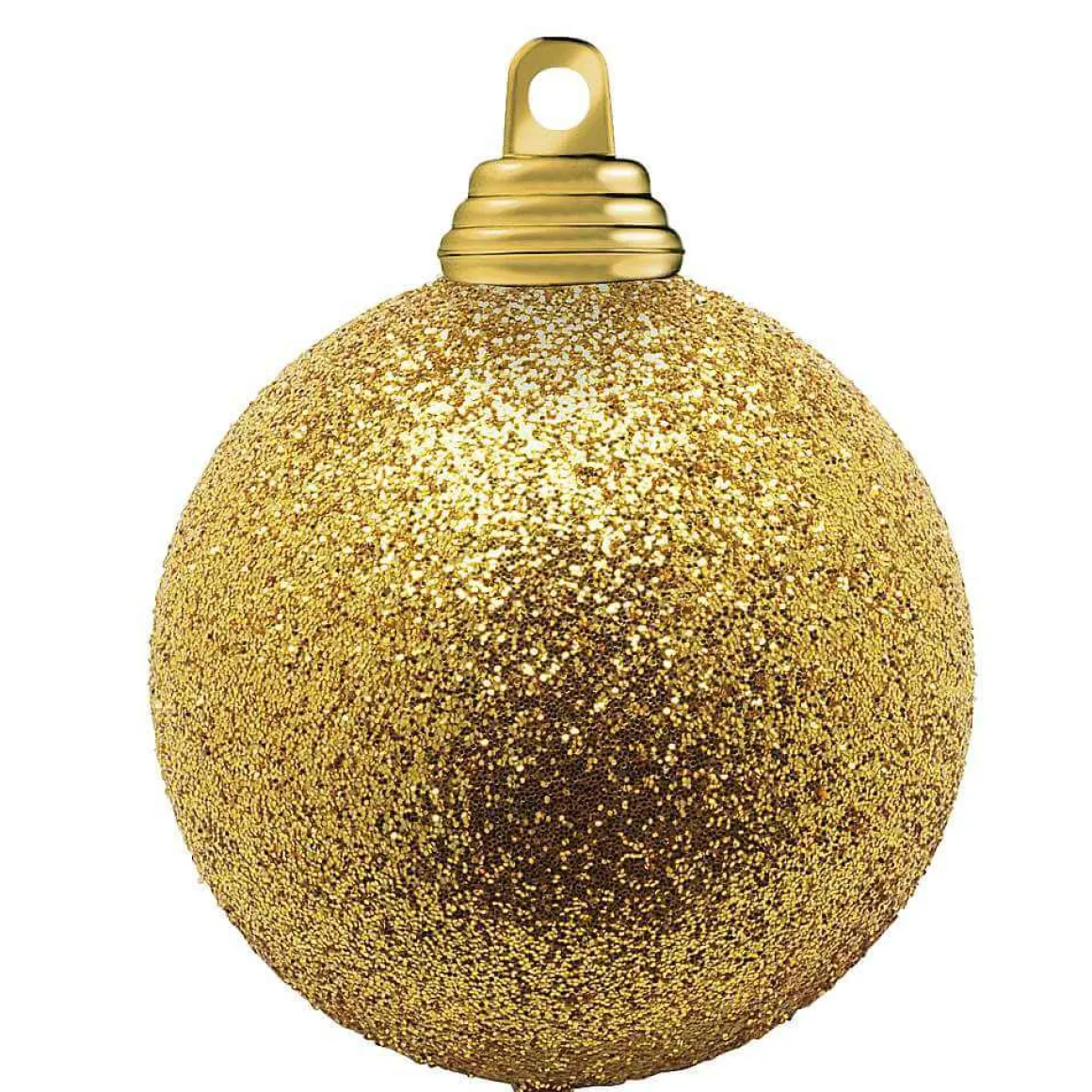 Bolas De Navidad De Purpurina En Plástico Dorado Oscuro, 6 Cm Ø - 6 Piezas