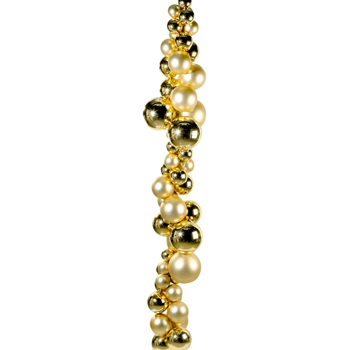 Bolas De Navidad Doradas Brillantes De Plástico Ignífugo De 6 Cm De Diámetro - 24 Unidades.