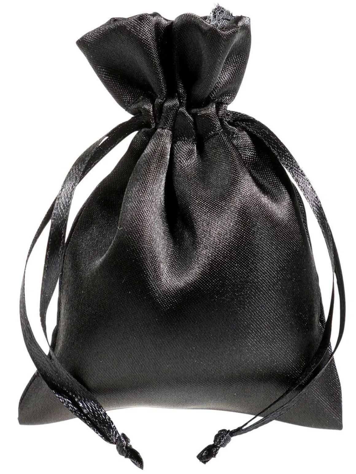 Bolsitas De Satén 10 Cm, 30 Piezas, Negro