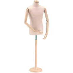 Busto Masculino Para Sastre, Busto De 76 Cm, Crudo/roble Claro