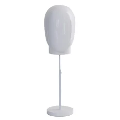 Cabeza De Maniquí De Hombre Blanca Con Soporte 29 X 29 X 40 Cm