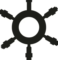 Cable De Distribución 5-veces Para LED Profi System, Negro