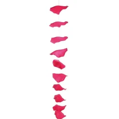 Cadena De Hojas De Rosas Decorativas, 170 Cm, Fucsia, 3 Piezas