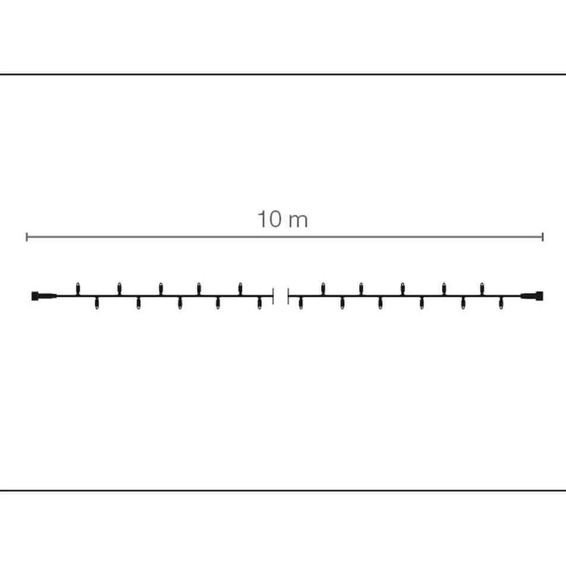 Cadena De Luces LED Con Tramos Acoplables Para Exteriores IP67, 120 LED, 24 M, Sin Fuente De Alimentación