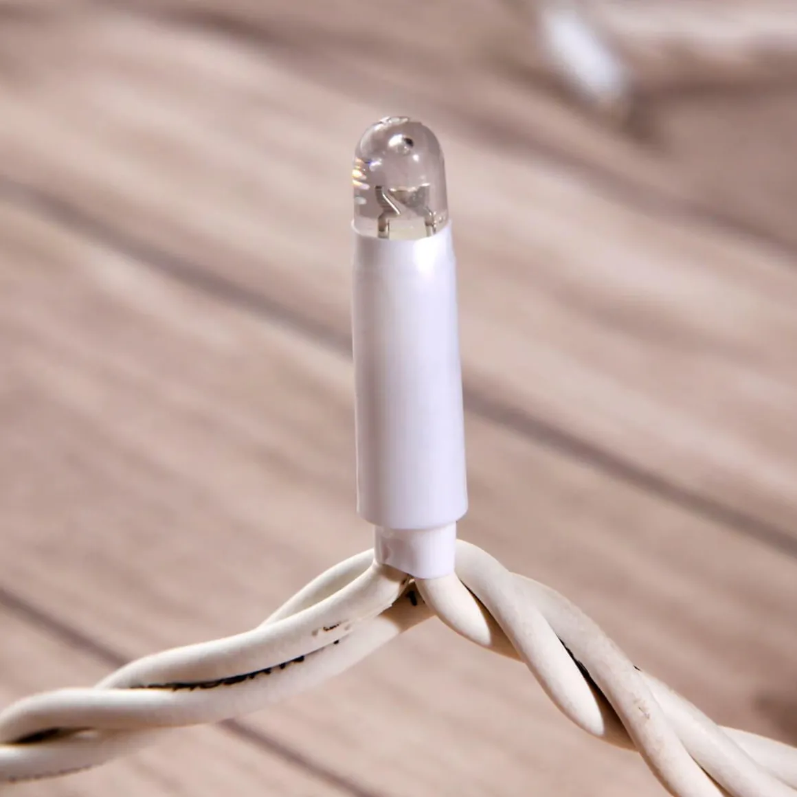 Cadena De Luces LED De Acoplamiento Para Exteriores IP67, 10 M Sin Cable De Alimentación, Blanco