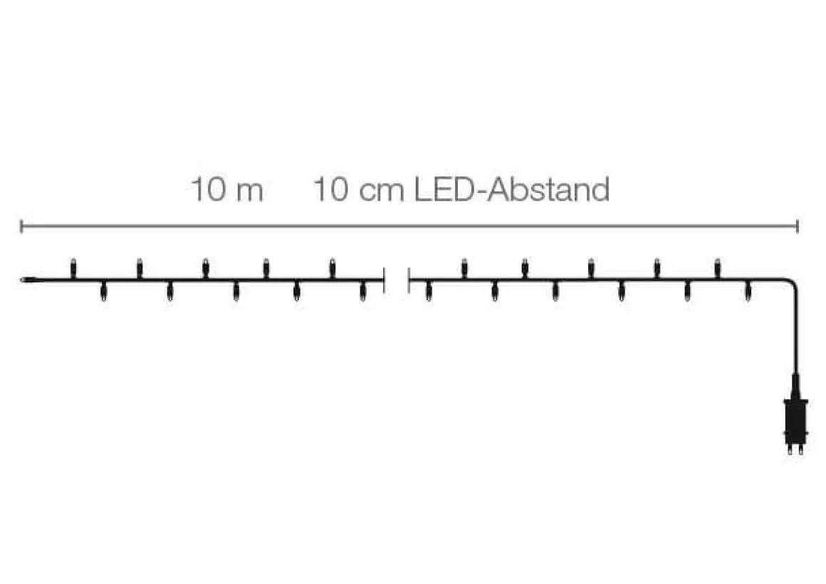 Cadena De Luces LED Para Exteriores, 100 LED, 10 M