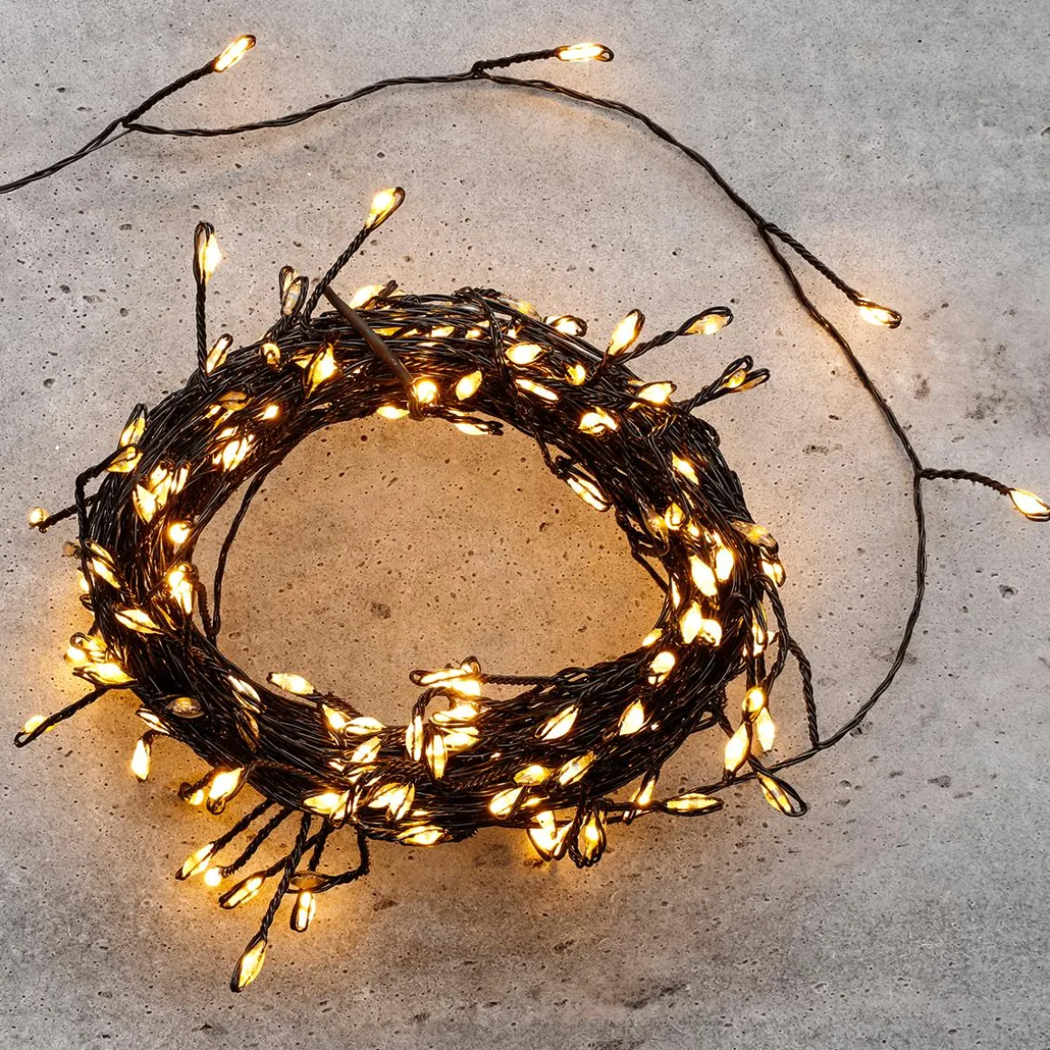 Cadena De Luces LED Twinkle Para Exterior, 10 M, Negra