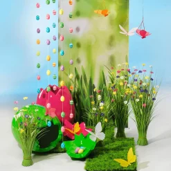 Cadena Decorativa Con Huevos De Pascua A Rayas 160 Cm