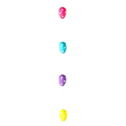 Cadena Decorativa Con Huevos De Pascua Con Puntos 160 Cm