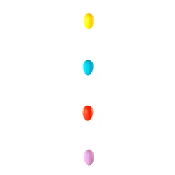Cadena Decorativa Con Huevos De Pascua Coloridos Uni 160 Cm