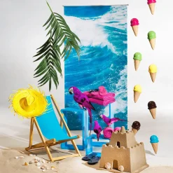 Cadena Decorativa De Helados De Cucurucho Alimento De Imitación 220 Cm