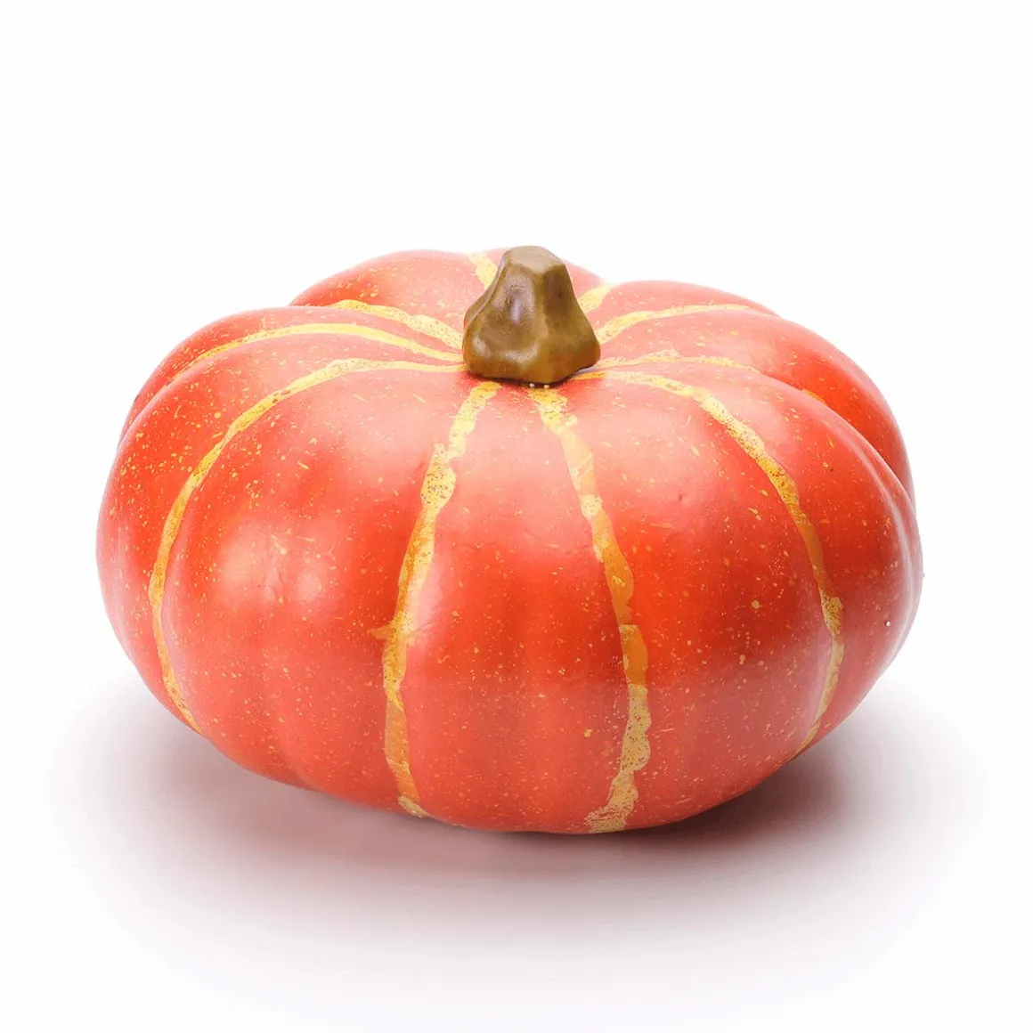 Calabaza Decorativa "plana", Naranja 24 Cm