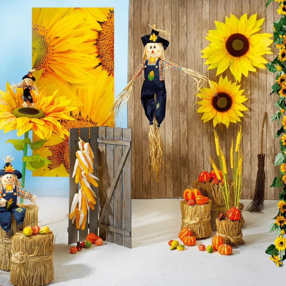 Calabazas De Adorno Decorativas, 11-14 Cm, 4 Piezas