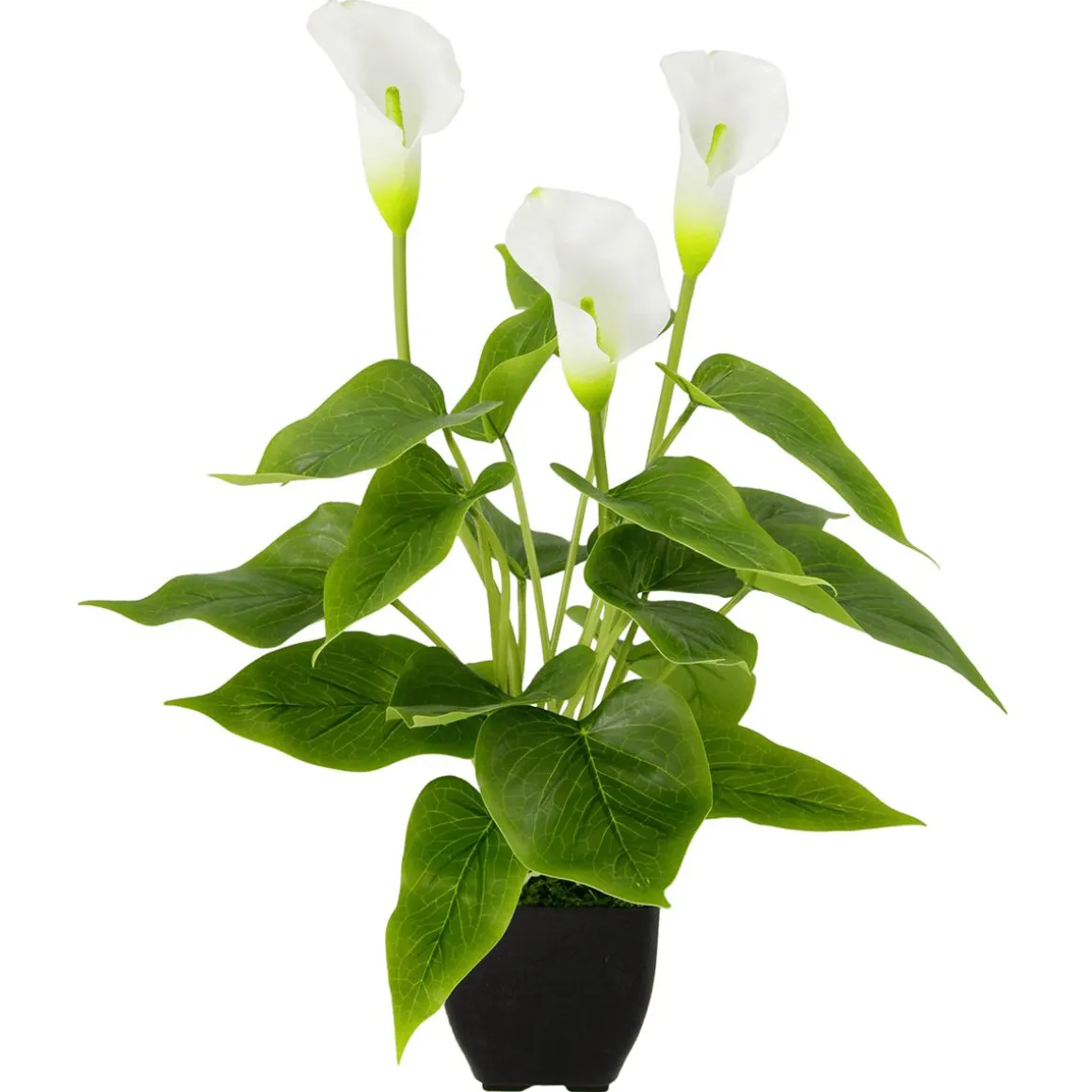 Calla Planta Artificial Blanca 40 Cm En Maceta