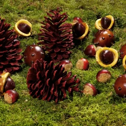 Castañas Decorativas, Ø 5 Cm, 22 Piezas