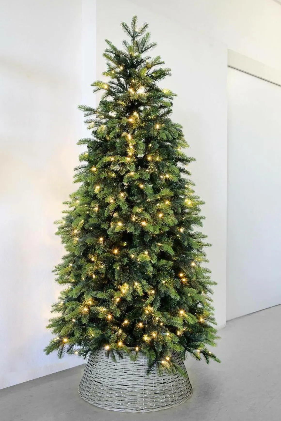 Cesta De Mimbre Anular Para árbol De Navidad, Ø 57 Cm
