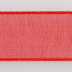 Cinta De Gasa Con Orillo 6mm X 50m Rojo